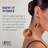 SlickFix Ear Lobe Tape (Pack of - 100/200) Invisible Ear Lobe Support Patch for Heavy Earrings & Long Time Wearing Earrings, Clear
