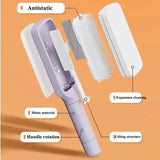 Self Cleaning Hair Brush Retractable Anti-static Scalp Massage Promote Air Cushion Combs for Women & Men Hair Care Hairbrush